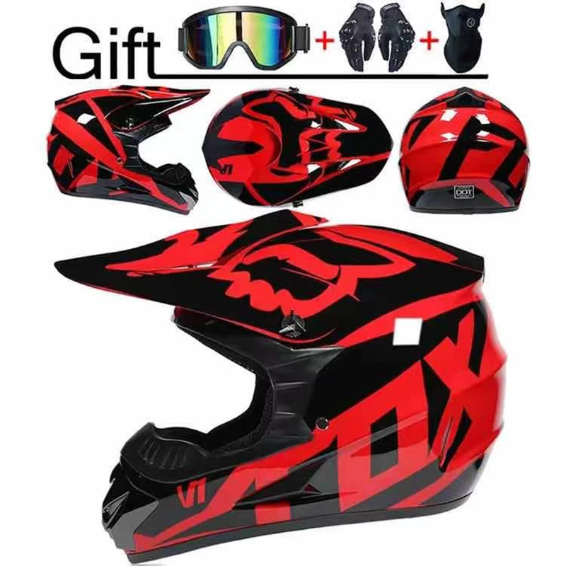 

Professional Racing Motocross Casque hors route Casque Moto Capacete Moto Casco Off-road Cartoon Children Motorcycle Helmet