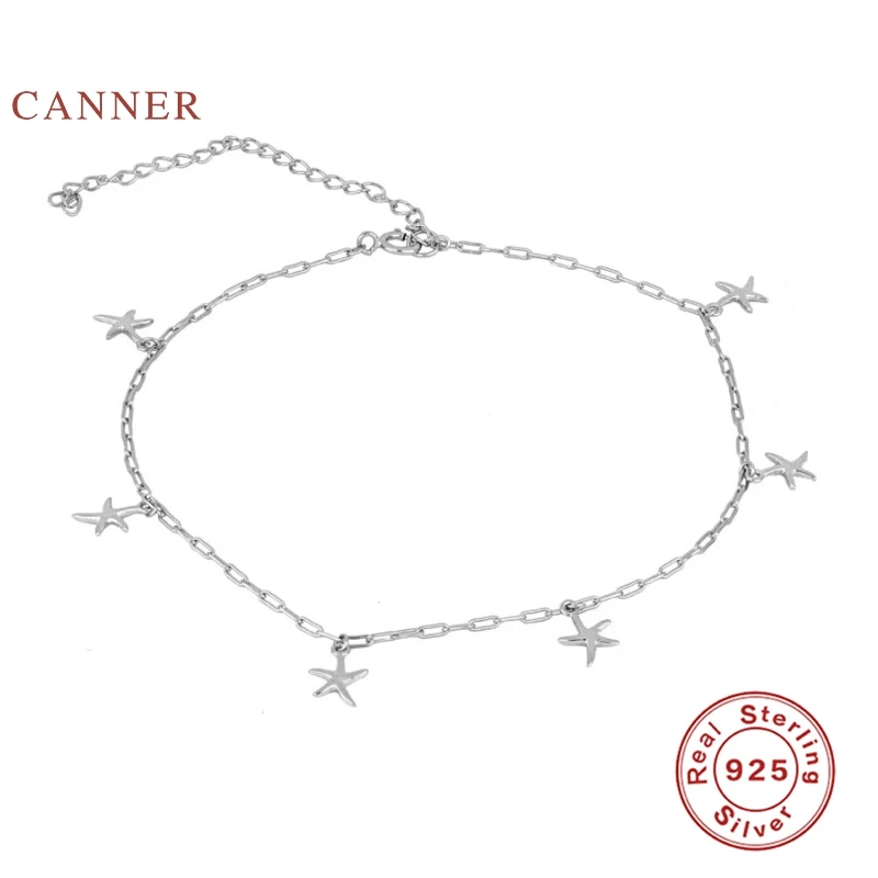 Женский ножной браслет CANNER Little Starfish из стерлингового серебра 925 пробы оптовая