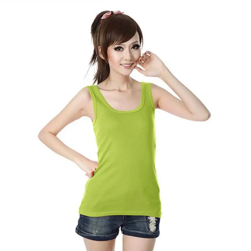 Майка женская с круглым вырезом свободная рубашка без рукавов жилет тонкая