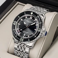 reef tigerrt top brand men mechanical steel dive watches sapphire crystal bracelet watches luminous watch waterproof rga3035