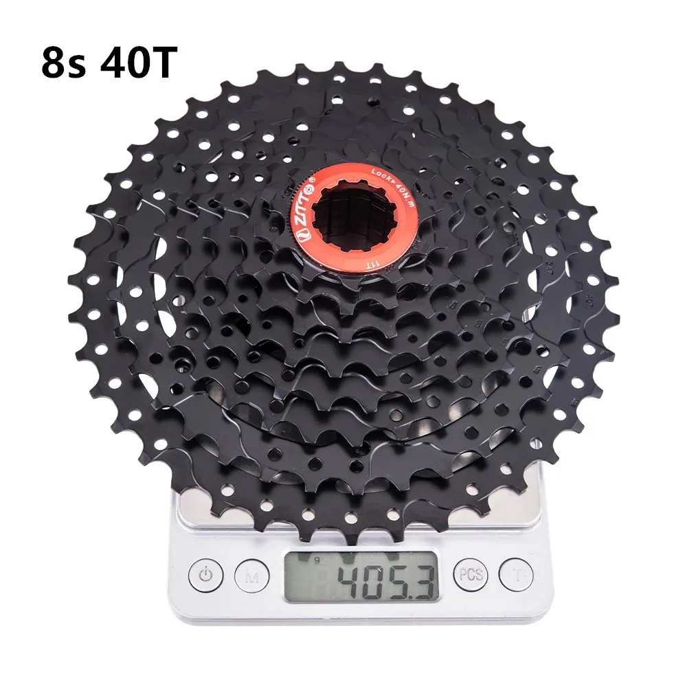 

Кассета MTB 8 скоростей 11-40, черный свободный колес 11-40T k7 8 скоростей, легкий и прочный, для кассеты M410 X4 HG, велосипедный свободный колес для гор...