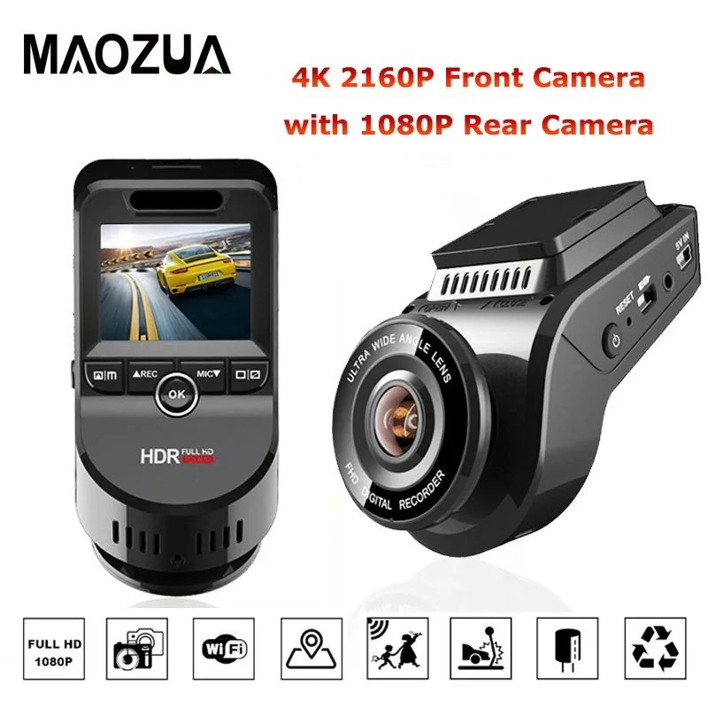 

Видеорегистратор, 2 дюйма, 4K, 2160P, с поддержкой GPS/Wi-Fi