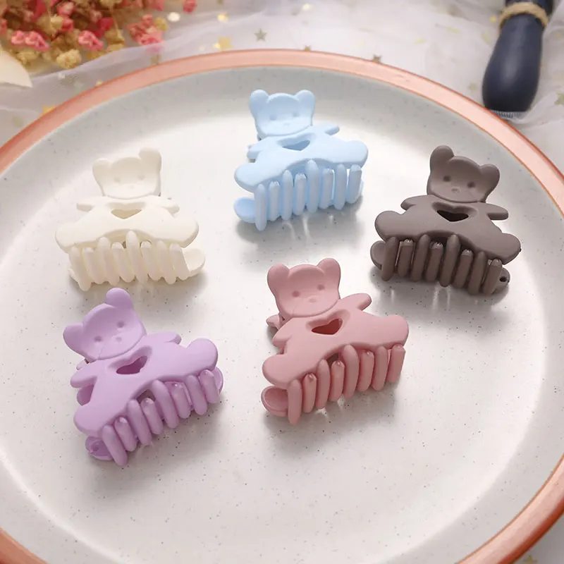

2PC HOT Korean Kawaii Bear Hair Clip Clamp Women Hair Claws Hairpin Crab Headband Makeup Washface Tools Accessories