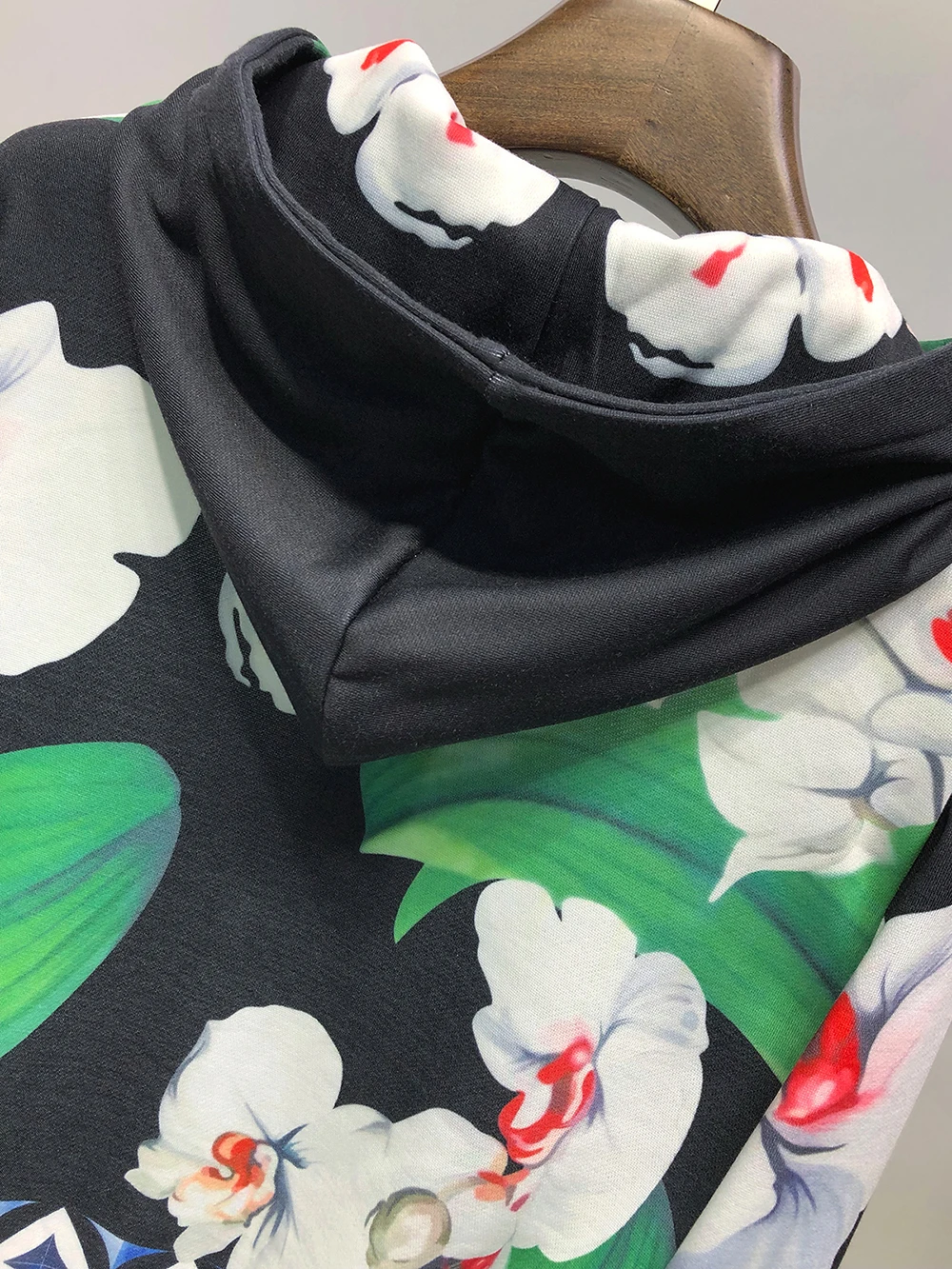 Худи DUYOU в китайском стиле с принтом орхидеи флисовые толстовки уличная одежда