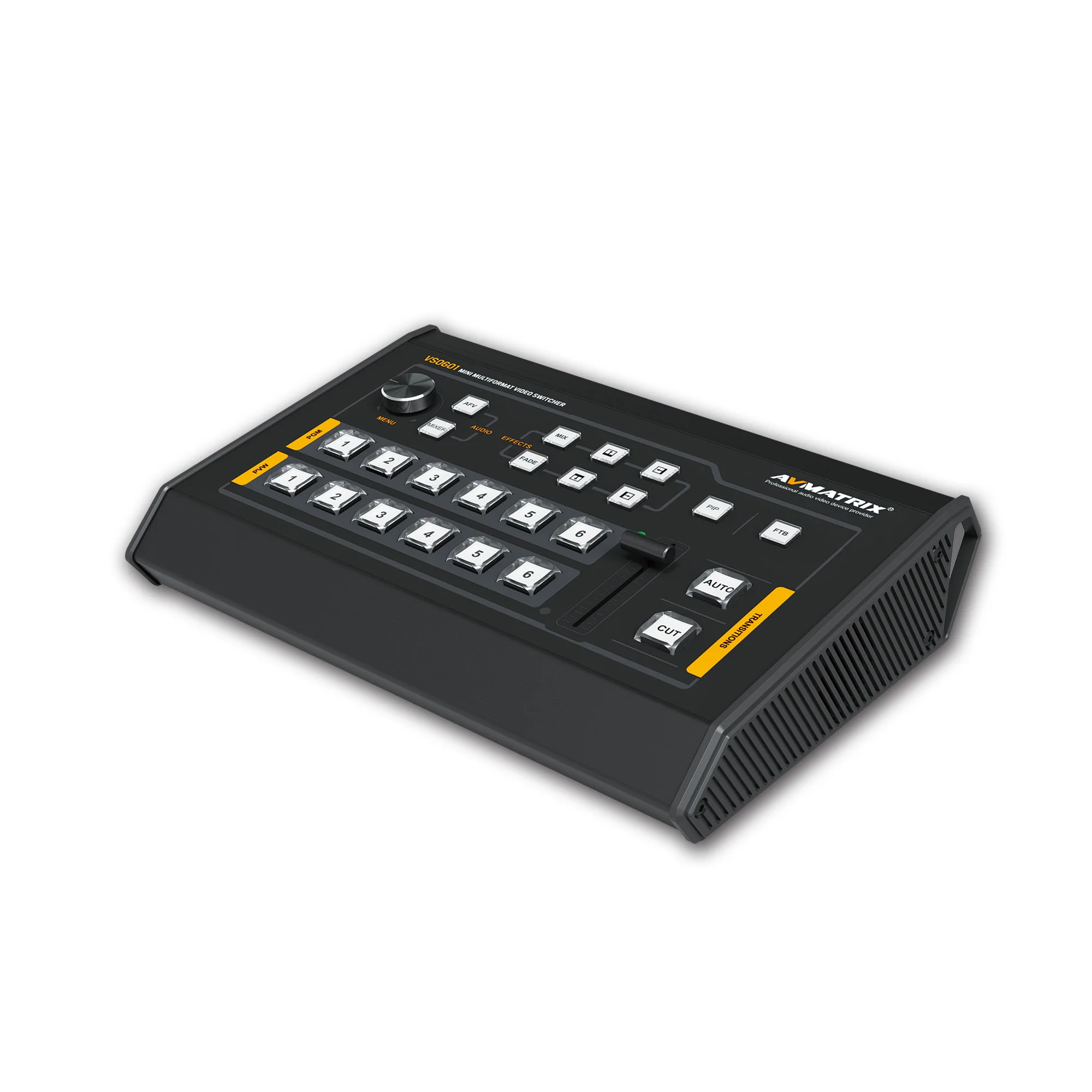 

Avmatrix VS0601 Mini 6CH SDI/HDMI Multi-format Video Switcher with GPIO Interface for Live Tally System
