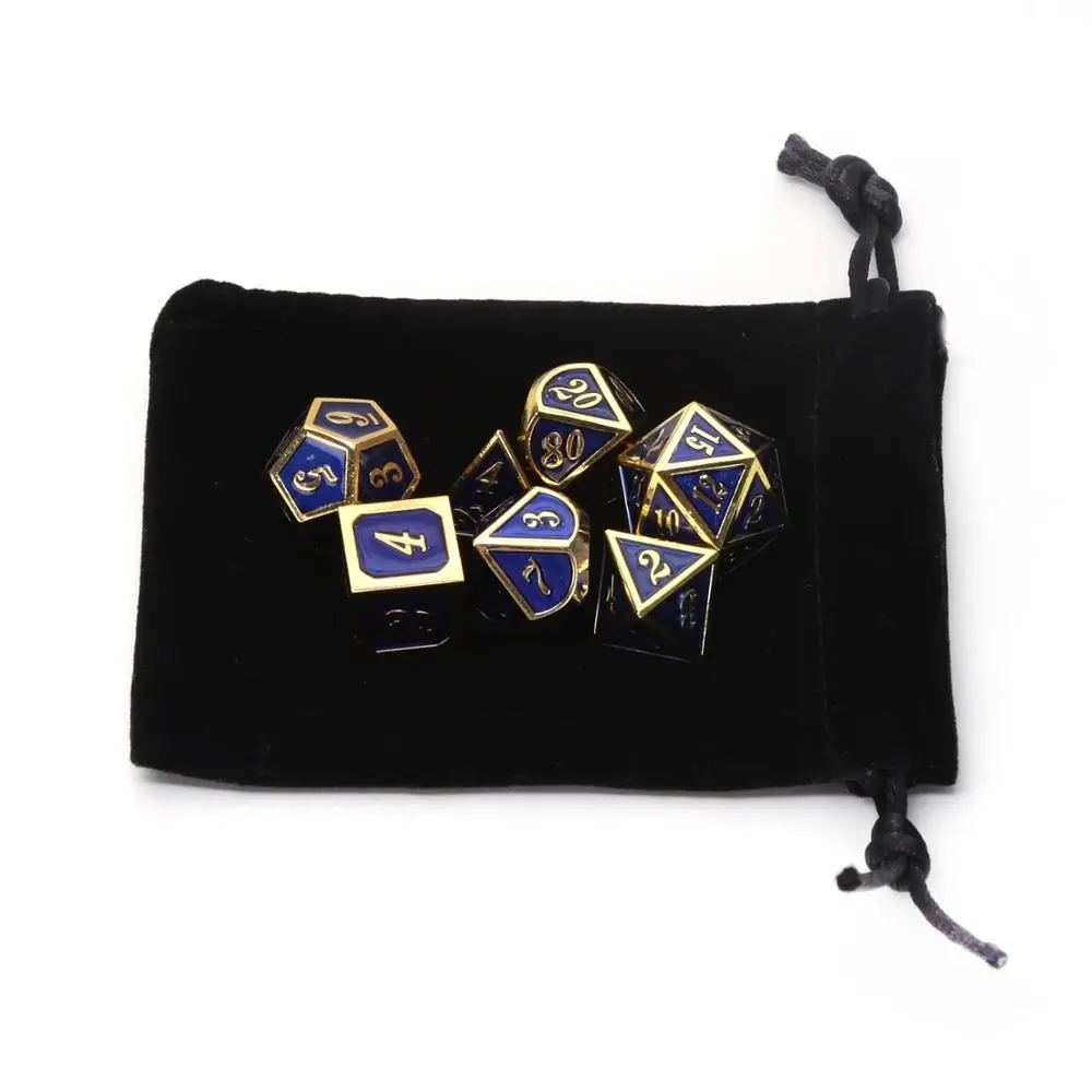 Chengshuo rpg игральные кости Подземелья и Драконы настольные игры продажи продвижение многогранные металлические кубики цинкового сплава числовая комбинация кости