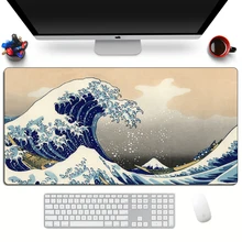 Computer Art Mouse Pad Japan The Great Wave Of Kanagawa Large Gaming Mousepad Gamer XL Rubber Otaku Keyboard pad Laptop Desk Mat