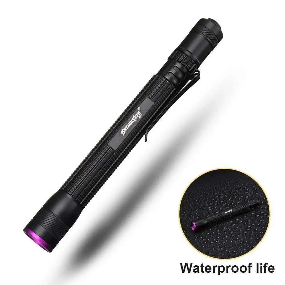 Профессиональный фонарик черного света Penlight 395nm инспекционная лампа факел