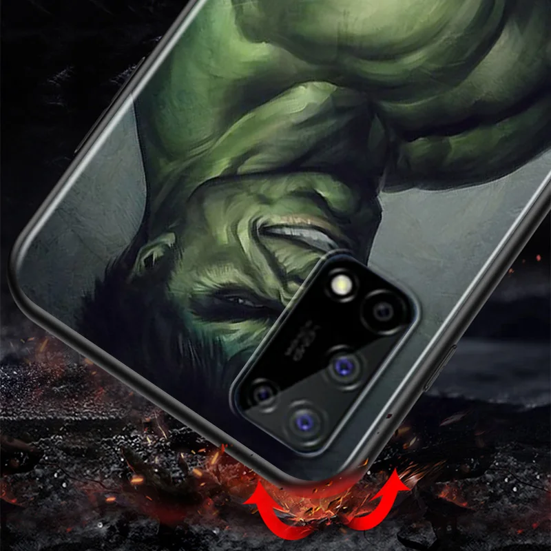 

Marvel Avengers Super Hero Hulk For Huawei Honor V9 Play 8S 8C 8X MAX 8A Prime 8 7S 7A Pro 7C Soft TPU Silicone Black Phone Case