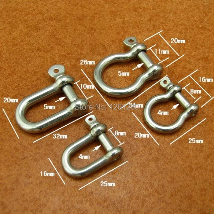 Нержавеющая сталь D кольцо Пряжка подковы брелок Крюк ремень сумка для ключей