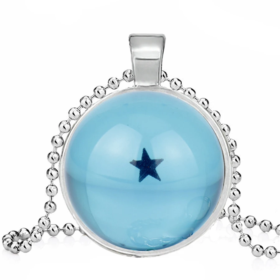 Dragon Ball Z ожерелья со звездами японского аниме ожерелье оранжевый ручной работы