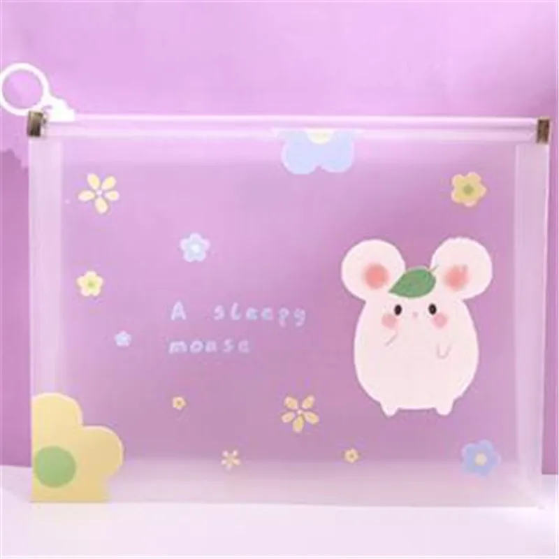 Простой Прозрачный чехол для карандаша милая косметичка школьные и офисные