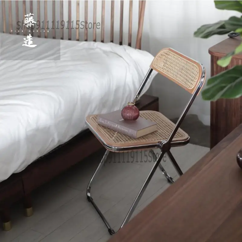 Твердый деревянный складной стул металлический Средний древний Nordic Цвет