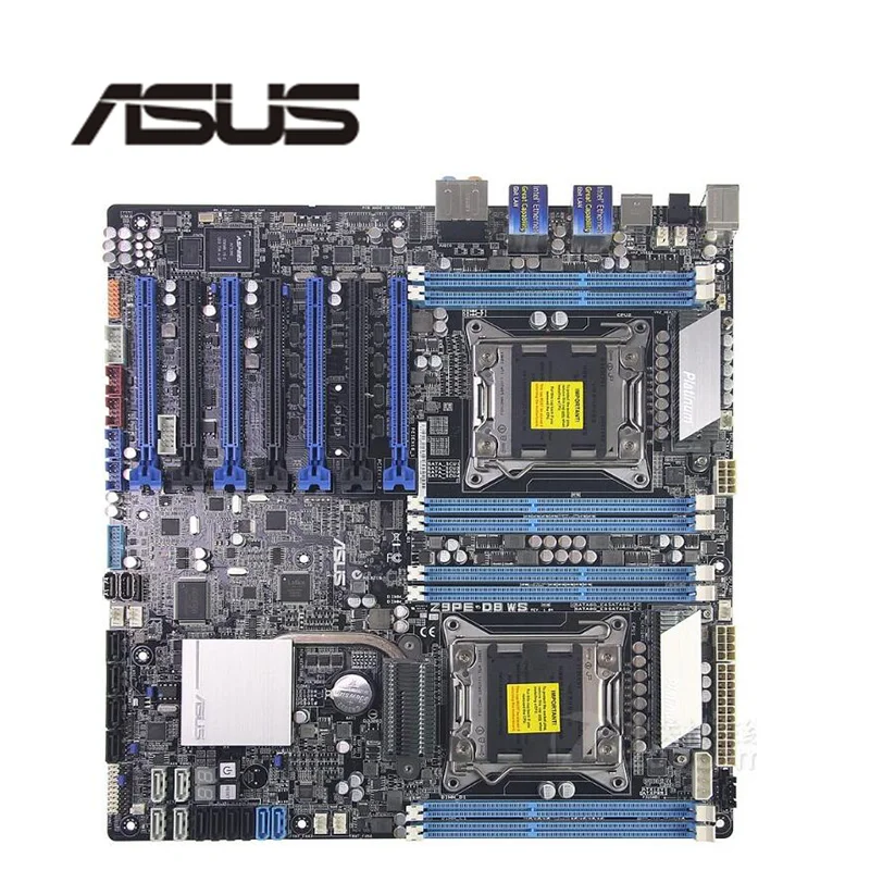 Для ASUS Z9PE D8 WS б/у оригинал для Intel C602 Серверная материнская плата Socket LGA 2011 DDR3 X79 X79M