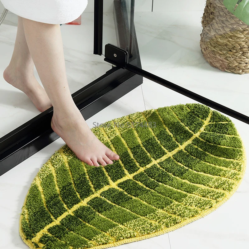 Напольный коврик в форме листа кухонный ковер входная дверь для спальни гостиной