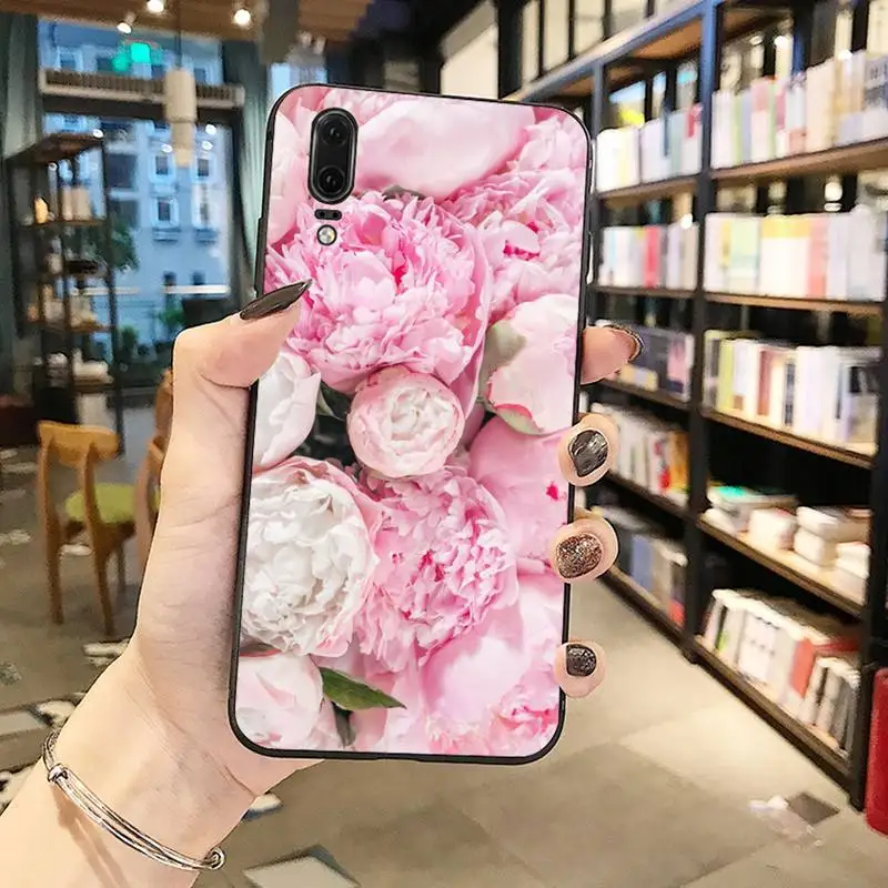 

Colorful Flower Rose Peony Phone Case For Huawei Y5 Y6 II Y7 Y9 PRIME 2018 2019 NOVA3E P20 PRO P10 Honor 10