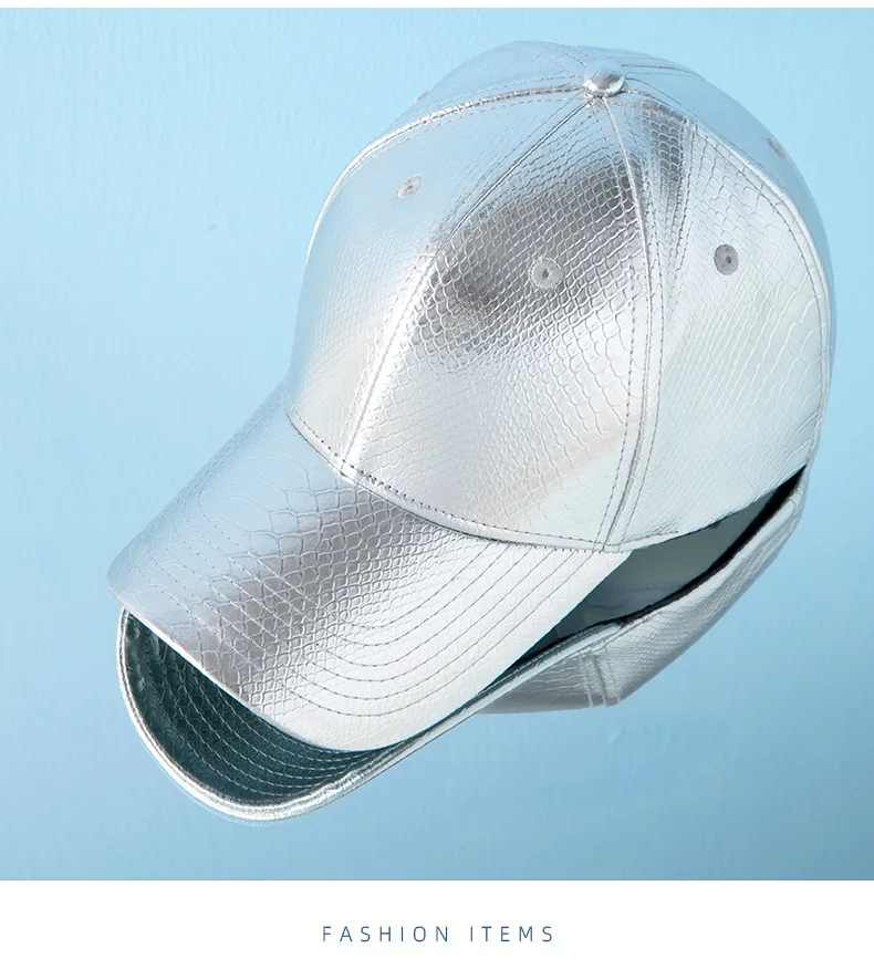 Всесезонная новая кепка со змеиным принтом Мужская Легкая Светоотражающая Кепка