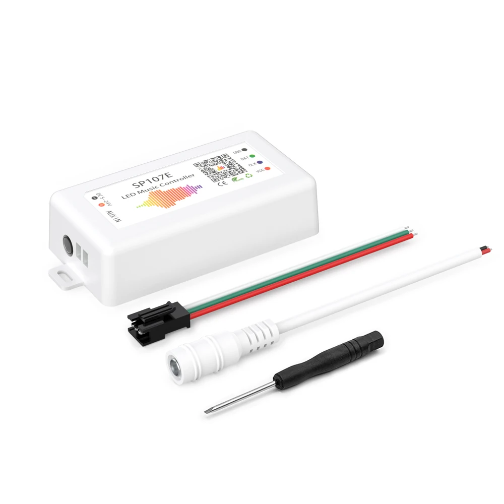 Светодиодная ленсветильник WS2812B Bluetooth контроллер SP105E SP110E Wifi SP108E - Цена: 1435.44