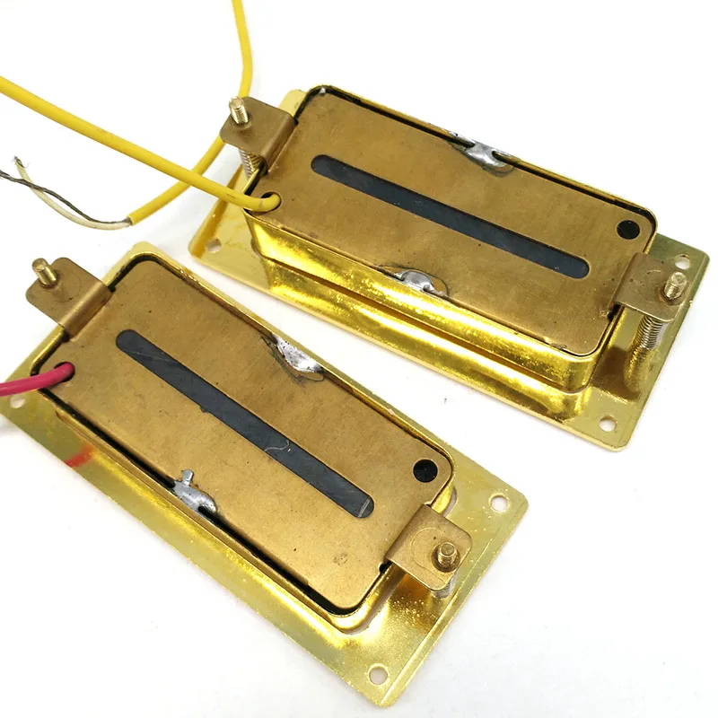 

6 Strings Electric Guitar Pickup H Type Neck Bridge Pickup for LP Style Guitar Brass Cover Pickup with Ring 50mm/52mm