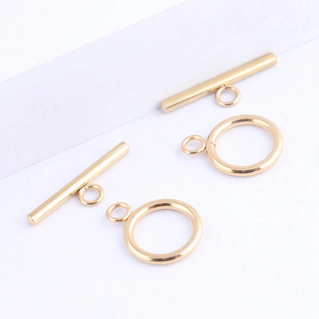 

10sets Stainless Steel Gold OT Clasp Diy Bracelet Connectors For Jewelry Making Findings
