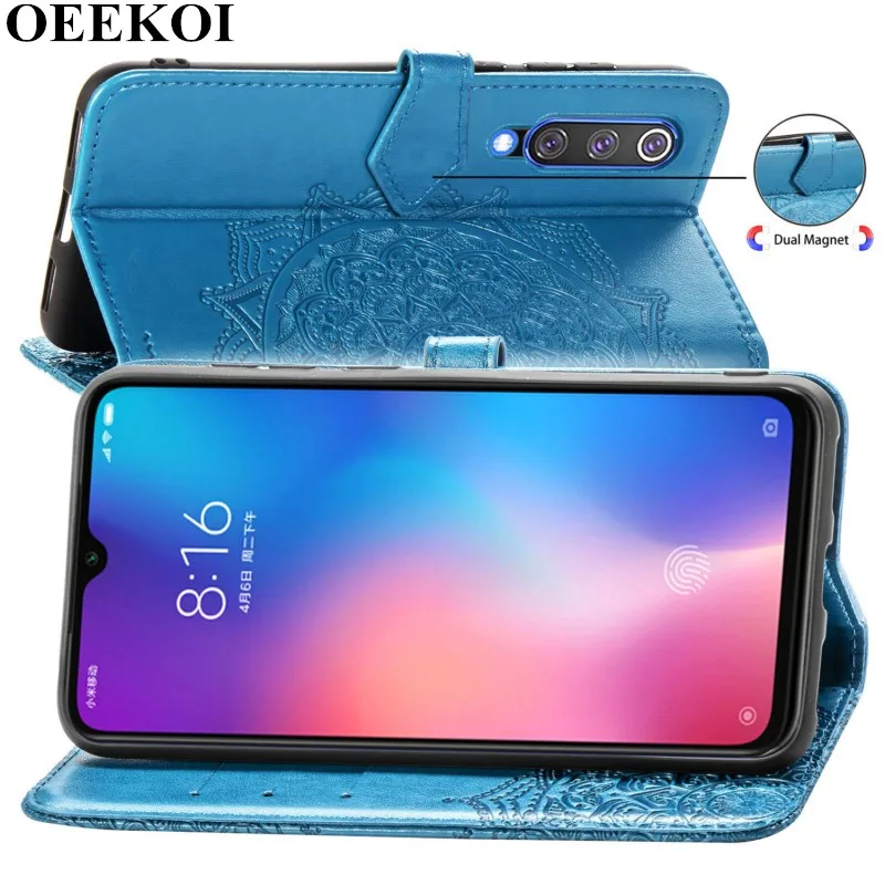 Чехол-книжка OEEKOL Datura с цветами кожаный чехол для Xiaomi Mi CC9 Pro/CC9e/CC9/9 SE/9/Play/Max 3/8