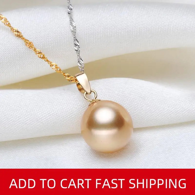 NYMPH Fine jewelry AU750 натуральный Саутси жемчуг кулон роскошный 18K золотые аксессуары и