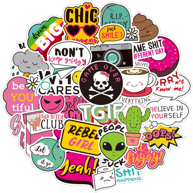 Милая природа VSCO синий стикер s для бутылок с водой гидро фляга милый