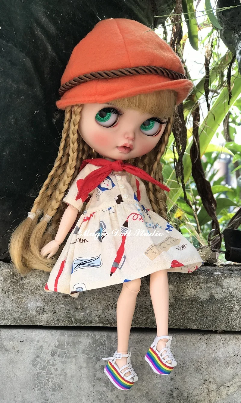 [MG702] Neoblythe кукла обувь# Радуга Джерри сандалии подходят для Blyth Azone OB24 кукла Outfis в розницу
