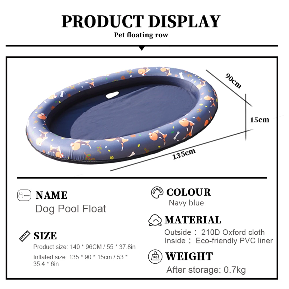 

Dog Pool Float Pet Hammock Float Swimming Pool Float Hammock Inflatable Hammock Spring Summer Swimming Ring Dog Swimming Pool