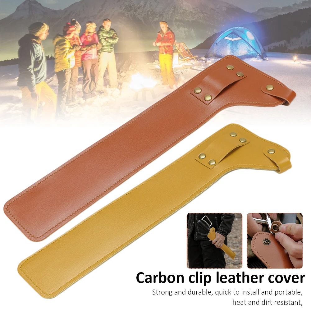 

Outdoor Barbecue Charcoal Clip PU Leather Carbon Charcoal Clamp Anti-scalding Cooking Fire Tongs Clip Kitchen Camping Tool