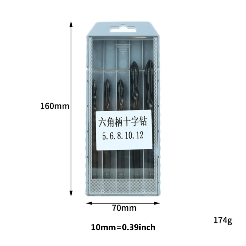 

Wear-resistant Smooth Chip Evacuation Straight Shank Long Twist Cross Triangle Drill Bit Set Spi-ral Chip Flute