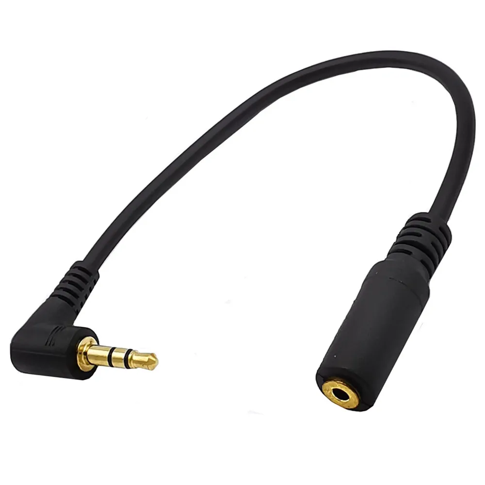 ERE Gold Plated 2.5mm 3Pole Male to 1/8 inch 3.5mm Female Stereo Audio Jack Adapter Cable 90 Degree Right Angle Connector | Электроника