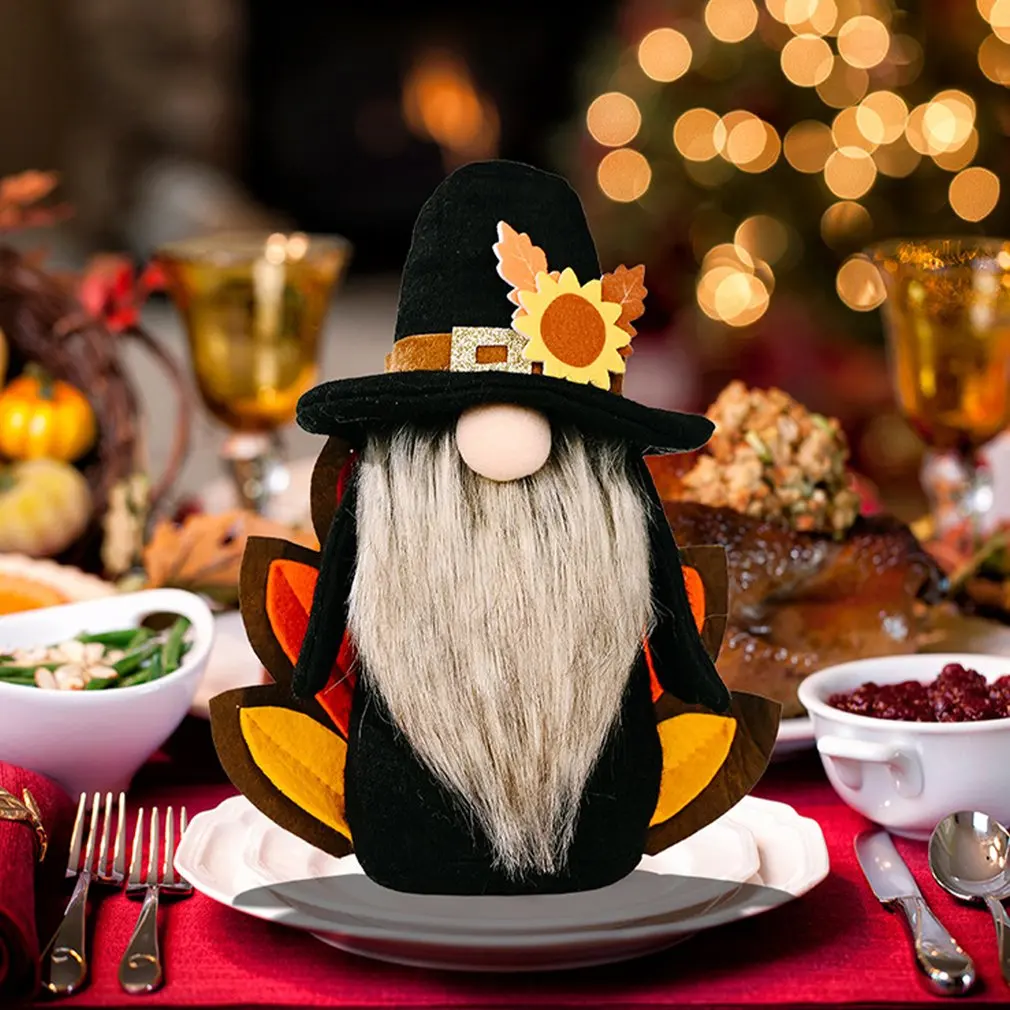 

Gnomes Decoration Thanksgiving Halloween Gifts Faceless Doll Decoration Dwarf Sweden Autumn Handmade Family Bedroom