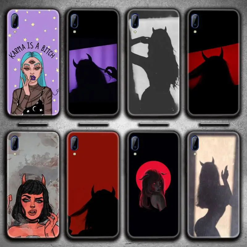 

Sexy Devil Woman Phone Case For Vivo Y91c Y17 Y51 Y67 Y55 Y7s Y81S Y19 V17 vivos5