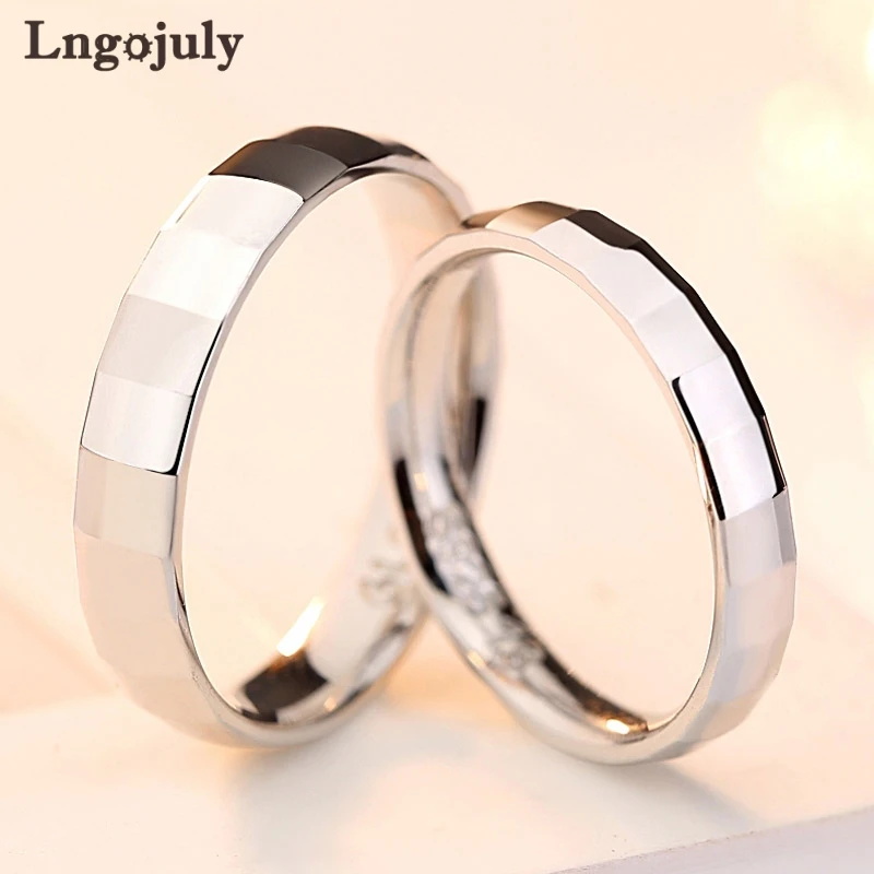 

Trendy100 % реальные 925 пробы Серебряные кольца Свадебные весы бамбук кольцо ювелирное изделие для пары, кольцо на палец, подарок на день Святого ...