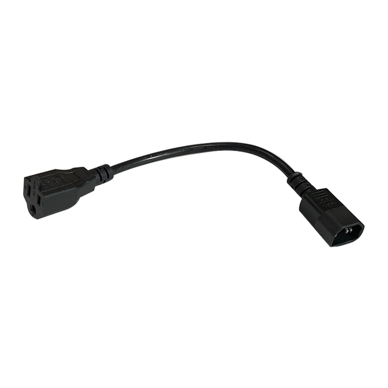 0 3 м 3*18 AWG C14 5 15R IEC320 штекер к США Nema гнездовой шнур AC Удлинительный кабель Шнур