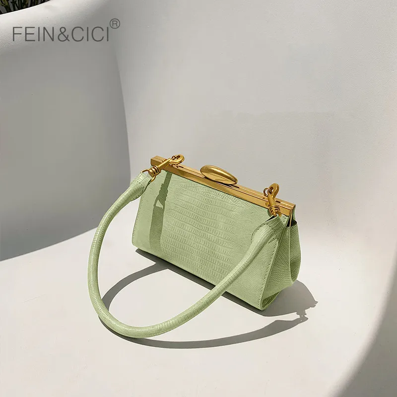 Женская винтажная Сумка-тоут дизайнерский кошелек с рисунком ящерицы