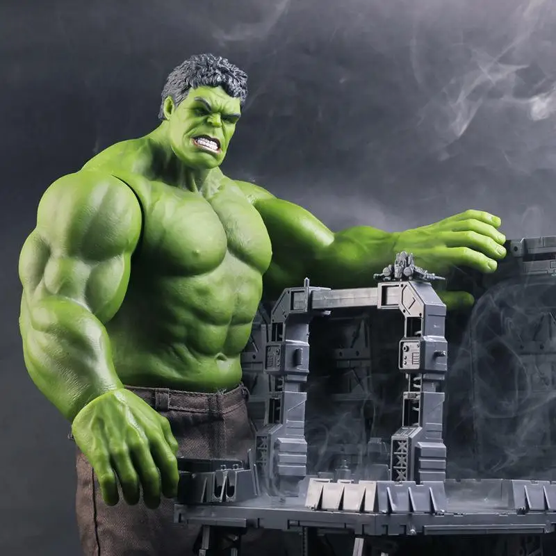 disney avengers hulk 42cm anime action figure model doll decoration pvc collection movability figurine toys for childrens gift free global shipping