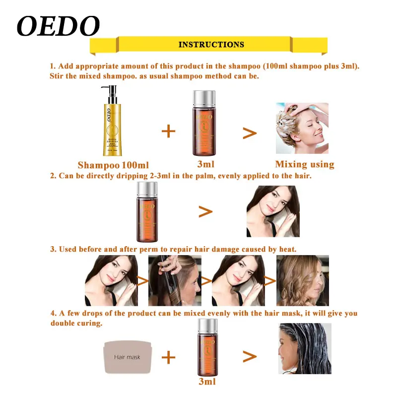 3 шт. быстрая эфирное масло для роста волос вылечит вас от облысения помогает