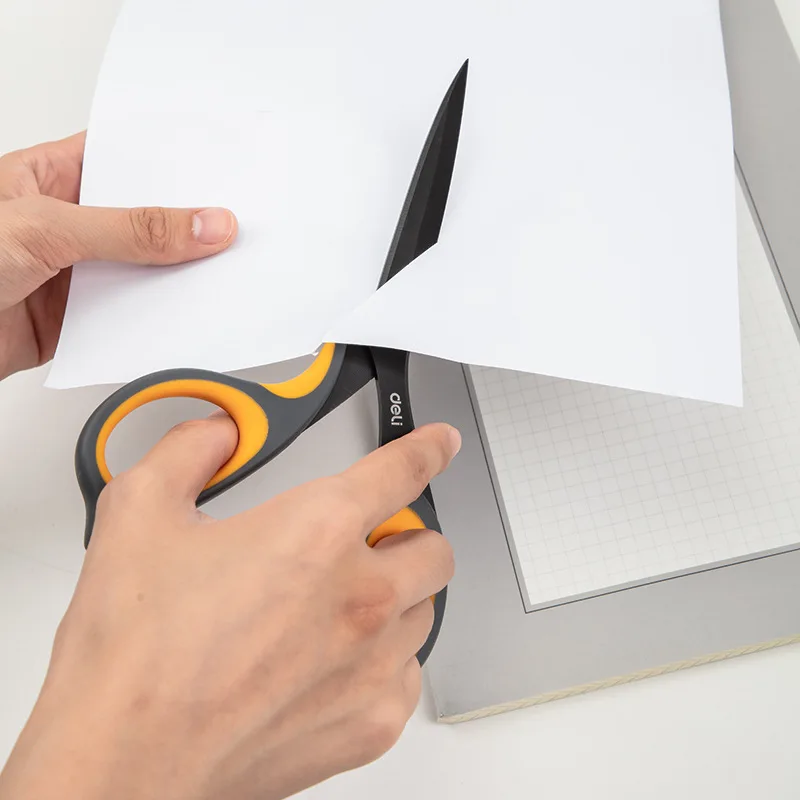 

Deli alloy stainless steel large scissors pointed point household multi-functional office tailor's manual adult scissors