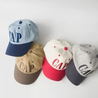 new children baseball caps fashion alphabet kids cap korean version matching color boy hip hop hat adjustable girl snapback hats