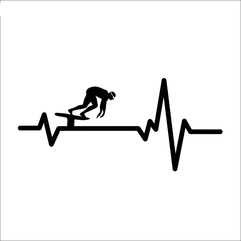 

15cmx7cm Fancy swimmer Vinyl Car-Sticker Automobiles Motorcycles Window Bumper Laptop Vinyl Decal Decorative Goods
