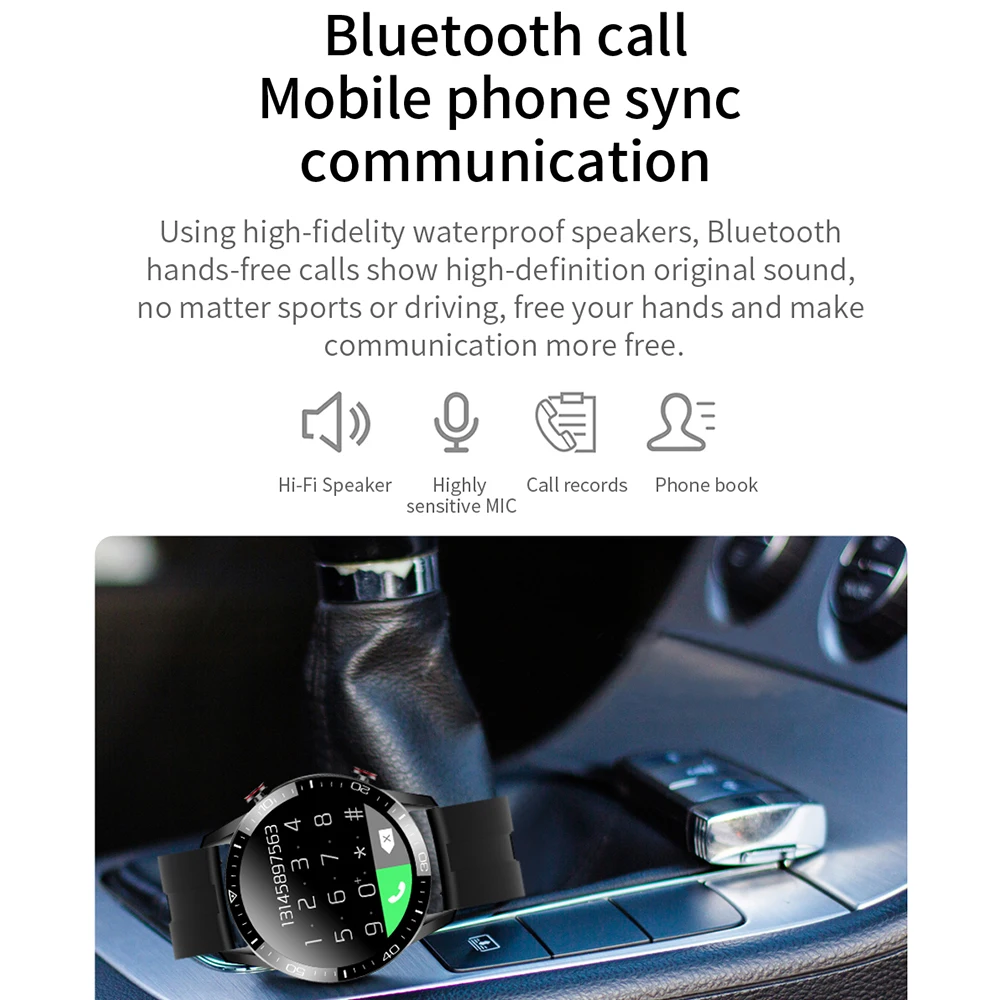 lemfo ecg smart watch support bluetooth call 2021 smartwatch men ip68 waterproof fitness bracelet clock for android free global shipping