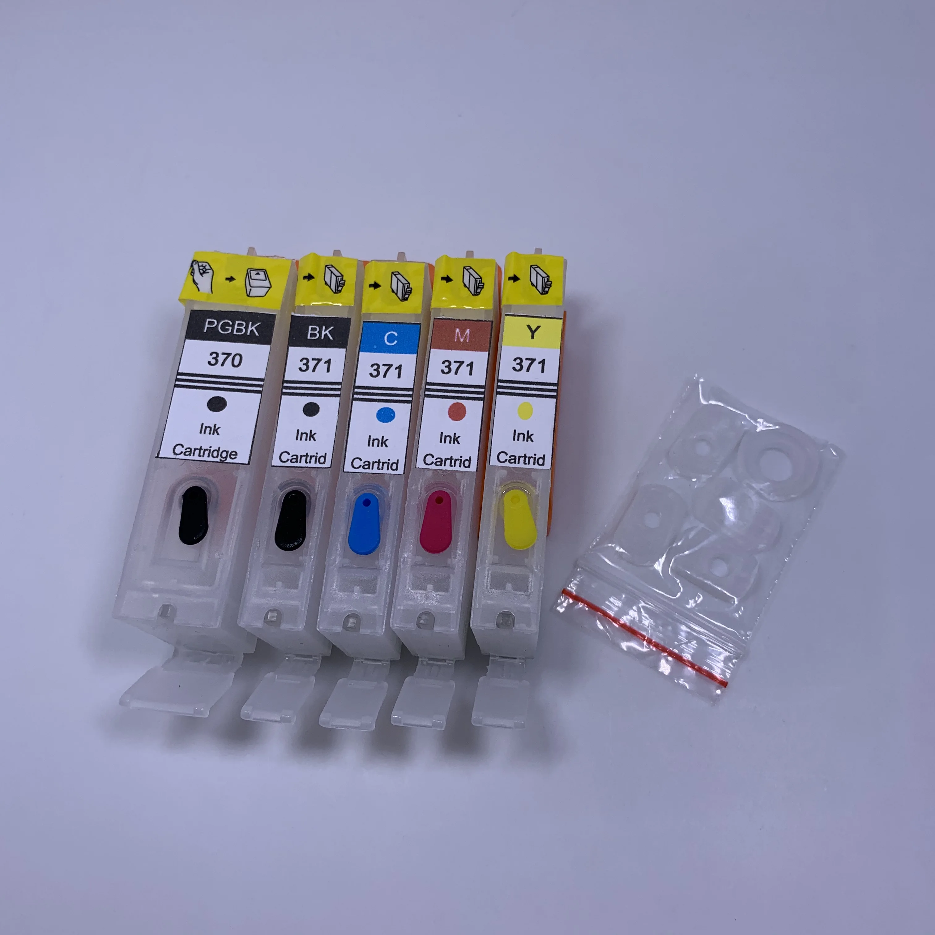 

YOTAT 5pcs Refillable ink cartridge BCI370 BCI371 For Canon BCI-370 BCI-371 for Canon PIXUS MG5930 TS5030 printer