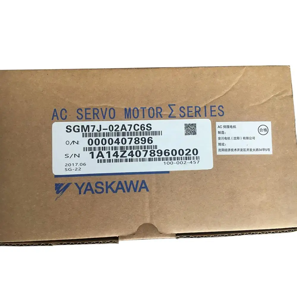 

New yaskawa servo motor SGM7J SGM7J-02A7C6S 200W