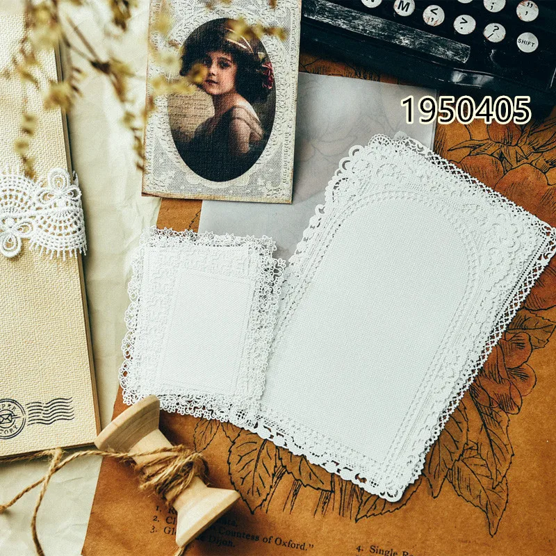 8pcs/pack Vintage Ideal White Lace Paper Doilies/Placemats for Wedding Party Decoration Scrapbooking Craft K  Дом и