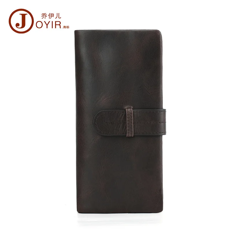 

MEN'S Leather Wallet Casual Retro Long Wallet Large Capacity Multi Card Bit Clutch Bag