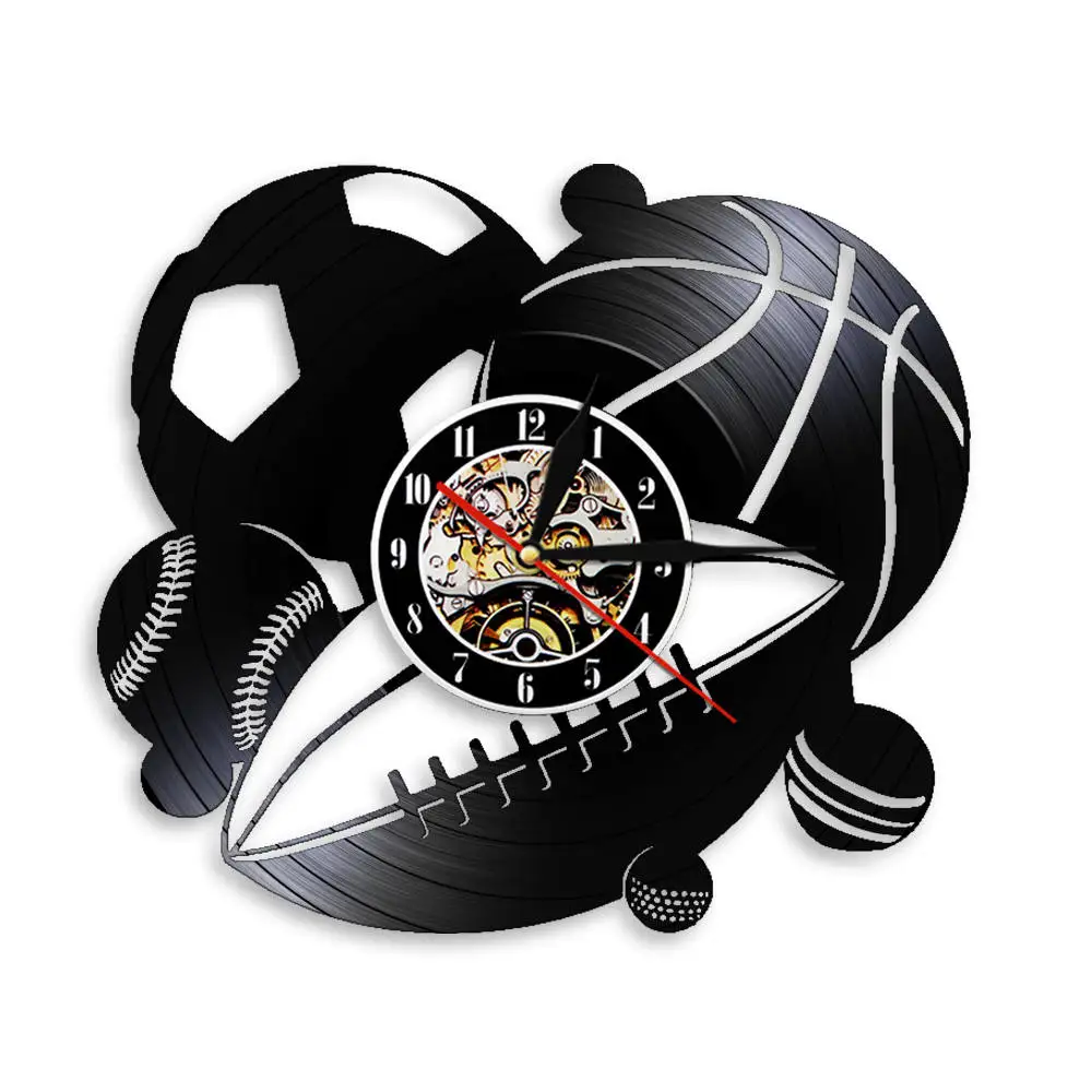 Ball Rugby Wall Watch