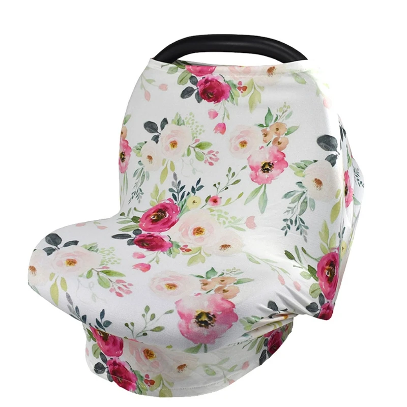

Multifunctional Nursing Cover Breastfeeding Scarf Baby Car Seat Covers Cotton Stroller Canopy Blanket for High Chair
