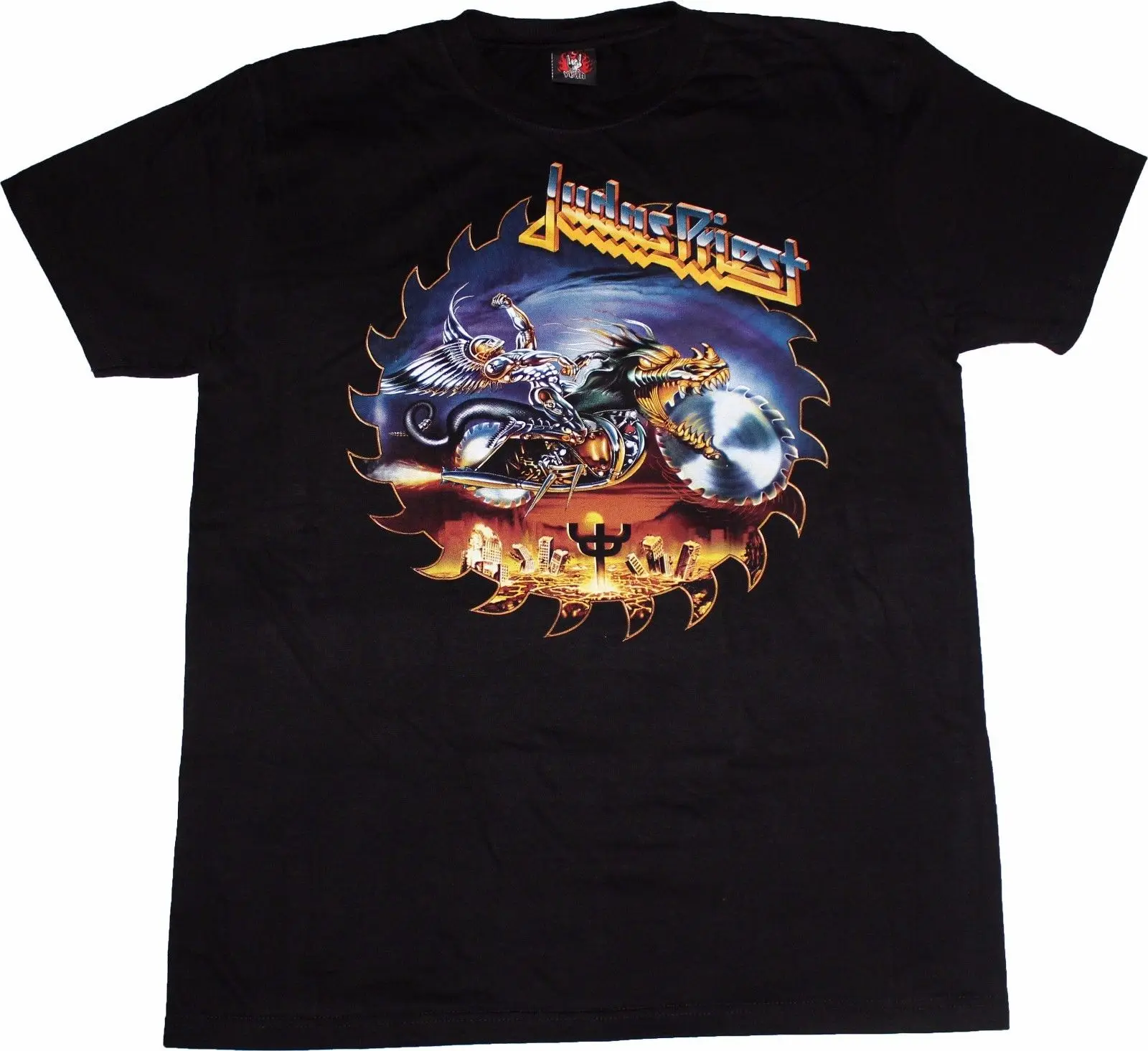 JUDAS Футболка &quotJUDAS PRIEST&quot Музыка Жесткий Классический Rock Metal Death молотить густой